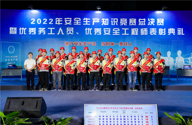 2022年6月30日，人生就是博西北集团举行2022年安全知识竞赛总决赛暨优秀务工人员  、优秀安全工程师表彰典礼 。